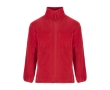 Men’s high-neck polyester fleece jacket, 300 g/m², Roly colour red