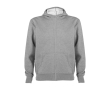 Unisex cotton and polyester hoodie, 280 g/m², Roly colour heather light grey