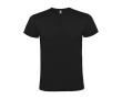 Unisex 100% cotton short-sleeve t-shirt, 150 g/m², Roly Atomic colour black