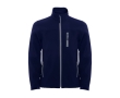 Promotional men’s polyester softshell jacket, 300 g/m², Roly colour navy-blue