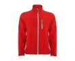Promotional men’s polyester softshell jacket, 300 g/m², Roly colour red