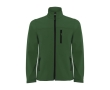Promotional men’s polyester softshell jacket, 300 g/m², Roly colour bottle green