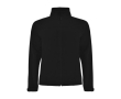 Unisex three-layer polyester softshell jacket, 300 g/m², Roly colour black