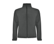 Unisex three-layer polyester softshell jacket, 300 g/m², Roly colour graphite