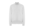 Unisex high-neck cotton and polyester sweater, 280 g/m², Roly colour white