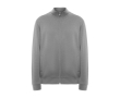 Unisex high-neck cotton and polyester sweater, 280 g/m², Roly colour heather light grey