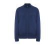 Unisex high-neck cotton and polyester sweater, 280 g/m², Roly colour royal blue