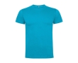 Men's cotton short-sleeved t-shirt, 165 g/m², Roly colour turquoise