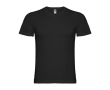 Men's V-neck cotton short-sleeved t-shirt, 155 g/m², Roly colour black