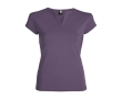Women’s v-neck cotton t-shirt, 200 g/m², Roly colour lilac