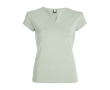 Women’s v-neck cotton t-shirt, 200 g/m², Roly colour mist green