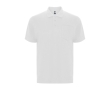 Unisex cotton and polyester piqué polo with pocket, 190 g/m², Roly colour white
