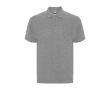 Unisex cotton and polyester piqué polo with pocket, 190 g/m², Roly colour heather light grey