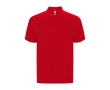 Unisex cotton and polyester piqué polo with pocket, 190 g/m², Roly colour red