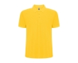 Men's cotton and polyester piqué polo shirt, 190 g/m², Roly colour yellow