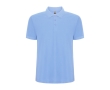 Men's cotton and polyester piqué polo shirt, 190 g/m², Roly colour light blue