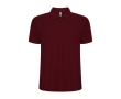 Men's cotton and polyester piqué polo shirt, 190 g/m², Roly colour burgundy