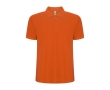 Men's cotton and polyester piqué polo shirt, 190 g/m², Roly colour orange