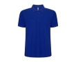 Men's cotton and polyester piqué polo shirt, 190 g/m², Roly colour blue