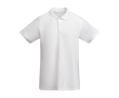 Men’s 100% organic cotton piqué-knit polo shirt, 210 g/m², Roly colour white