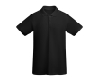 Men’s 100% organic cotton piqué-knit polo shirt, 210 g/m², Roly colour black