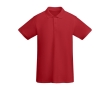 Men’s 100% organic cotton piqué-knit polo shirt, 210 g/m², Roly colour red