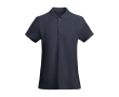 Women’s 100% organic cotton piqué-knit polo shirt, 210 g/m², Roly colour navy-blue