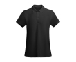 Women’s 100% organic cotton piqué-knit polo shirt, 210 g/m², Roly colour black