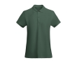 Women’s 100% organic cotton piqué-knit polo shirt, 210 g/m², Roly colour bottle green