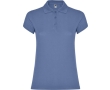 Women’s piqué-knit 100% cotton polo shirt, 200 g/m², Roly colour riviera blue