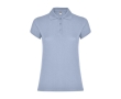 Women’s piqué-knit 100% cotton polo shirt, 200 g/m², Roly colour blue gray