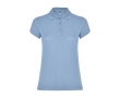 Women’s piqué-knit 100% cotton polo shirt, 200 g/m², Roly colour light blue