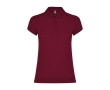 Women’s piqué-knit 100% cotton polo shirt, 200 g/m², Roly colour burgundy