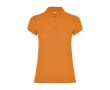 Women’s piqué-knit 100% cotton polo shirt, 200 g/m², Roly colour orange