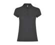 Women’s piqué-knit 100% cotton polo shirt, 200 g/m², Roly colour graphite