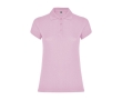 Women’s piqué-knit 100% cotton polo shirt, 200 g/m², Roly colour light pink