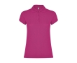 Women’s piqué-knit 100% cotton polo shirt, 200 g/m², Roly colour fuchsia