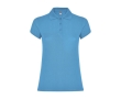 Women’s piqué-knit 100% cotton polo shirt, 200 g/m², Roly colour turquoise