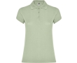 Women’s piqué-knit 100% cotton polo shirt, 200 g/m², Roly colour mist green