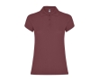 Women’s piqué-knit 100% cotton polo shirt, 200 g/m², Roly colour marbled red