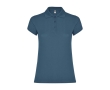 Women’s piqué-knit 100% cotton polo shirt, 200 g/m², Roly  colour pastel blue