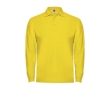 Men’s 100% cotton piqué polo shirt, 220 g/m², Roly colour yellow