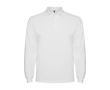 Men’s 100% cotton piqué polo shirt, 220 g/m², Roly colour white