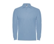 Men’s 100% cotton piqué polo shirt, 220 g/m², Roly colour light blue