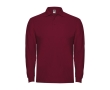 Men’s 100% cotton piqué polo shirt, 220 g/m², Roly colour burgundy