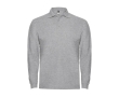 Men’s 100% cotton piqué polo shirt, 220 g/m², Roly colour heather light grey