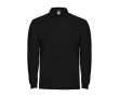 Men’s 100% cotton piqué polo shirt, 220 g/m², Roly colour black