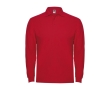 Men’s 100% cotton piqué polo shirt, 220 g/m², Roly colour red