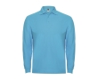 Men’s 100% cotton piqué polo shirt, 220 g/m², Roly colour turquoise