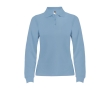 Women’s 100% cotton piqué polo shirt, 220 g/m², Roly colour light blue